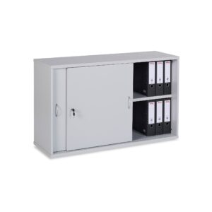 Schiebetürenschrank (Holz) – 2 OH – Grau