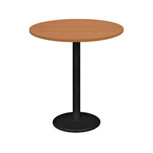 Runder Stehtisch Ø 800 mm | Tiefschwarz/Buche