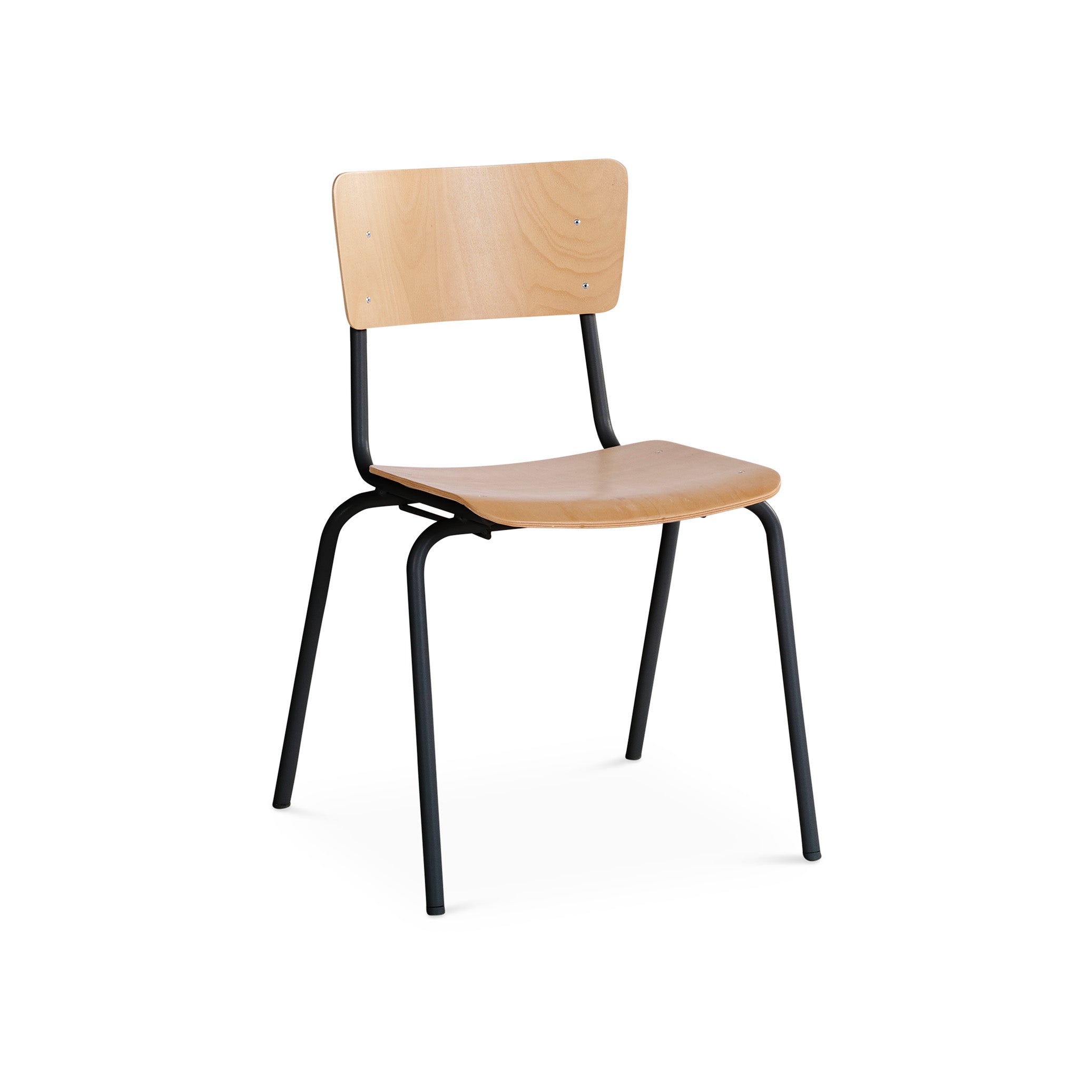 Holz-Stapelstuhl mit extra breiter Sitzfläche (390 mm) – Bild 2